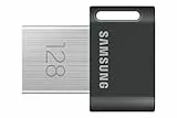 Samsung FIT Plus USB-Stick Typ-A, 128 GB, 400 MB/s Lesen, 60 MB/s Schreiben, kompakter USB 3.1 Speicherstick mit Schlüsselring, Gray, MUF-128AB/APC