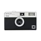 Kodak EKTAR H35 Halbformat-Filmkamera, 35 mm, wiederverwendbar, ohne Fokussierung, leicht, einfach zu bedienen (Schwarz) (Film und AAA-Batterie sind Nicht im Lieferumfang enthalten)