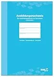RNKVERLAG - Ausbildungsnachweisheft für das Handwerk mit Skizzenblatt, DIN-A4, tägliche Eintragungen, wöchentliche Einteilung, 1 Stück