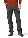 Wrangler Authentics Cargohose für Herren, mit Fleece gefüttert, Anthrazit Köper, 40W / 32L