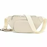 Glintify kleine Bauchtasche Damen beige klein umhängetasche Damen Handtasche klein Crossbody Bag gürteltasche Veganes Leder Brusttasche hüfttasche