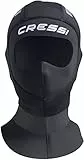 Cressi Unisex-Adult Orust Hood 5mm, Schwarz/Silber, S/2