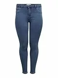 ONLY Carmakoma Damen Carthunder Push Up Reg Mbd Noos Skinny Jeans, Medium Blue Denim, 48 EU