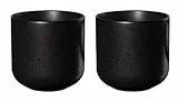 ASA coppatea 2er Set Teebecher kuro Porzellan 0,2 l, Schwarz