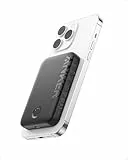 Anker 321 Magnetische Power Bank (PowerCore Magnetic 5K) Magnetic 5000mAh kabellose Powerbank, Kompatibel mit iPhone 17/16/15/14/13/12
