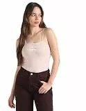 Calvin Klein Damen Body aus Baumwolle mit Stretch, Rosa (Sepia Rose), L