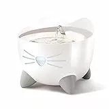 Catit PIXI Katzen-Trinkbrunnen, Fließwasserbrunnen, Edelstahl