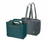 alfi ISO Bag 2in1 23 Liter, sea Pine, Thermo-Kühltasche aus Polyester mit extra Tragetasche, isolierte Einkaufstasche für Einkäufe, Schwimmbad, Sauna, Isoliertasche, flexibel, auswaschbar