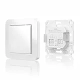 Bosch Smart Home Wandschalter für smarte Aktoren, platzsparender Einbau in die Gerätedose, für Bosch Smart Home Licht-/ Rollladensteuerung II, Relais oder Dimmer