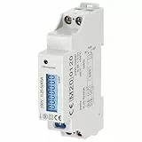 Miratic LCD Digitaler Wechselstromzähler Montage auf DIN-Schiene TH-35mm Stromzähler mit Hintergrundbeleuchtung 1-Phasen-Anzeige des Stromverbrauchs mit MID Zertifikat und Impulsausgang