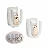 Wandmontage Schuhhalter Wandmontiertes Schuhregal Türschuhaufhänger - Kunststoff Wandschuhregal Multifunktionales Türschuhregal Wand zum Aufhängen für Hausschuhe für Badezimmer Wohnzimmer, 2 Stück