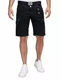 Timezone Herren Cargo Bermuda Shorts Regular RYKERTZ Short Mid Waist Regular Fit, Größe:W 36, Farbe:1202-30056 Washed Ink Blue