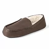Amazon Essentials Mokassin-Hausschuh, dunkelbraunes Kunstleder, 42 EU