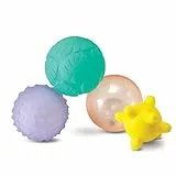 INFANTINO - Strukturiertes 6-teiliges Mehrball-Set für Babys - Mehrere Farben - Größen & Formen - Förderung der motorischen Fähigkeiten - Weiche taktile Bälle für sensorische Erkundung - Ab 6 Monaten