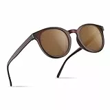 gesruny Sonnenbrille Damen-polarisiert-sunglasses woman-UV400 Schutz-Klassisch-Retro-Trendy-sonnenbrillen-Mode Brillen-Braun