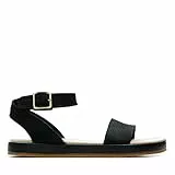 Clarks Damen Botanic Ivy Riemchensandalen Schwarz (Black Nubuck)
