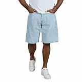 Jeans Shorts Herren Kurze Hosen Bermuda Shorts Sommer Loose Fit Weite Bein Kurz Jeanshose Freizeithose Männer Einfarbig Baggy Denim Hose Stretch Casual Herrenshorts Y2K Streetwear Jorts