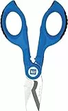 WEICON TOOLS Kabelschere No. 35, Elektrikerschere zum Schneiden, Abisolieren und Crimpen, mit Schutzhülle