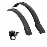 Hebie 0751 Viper MTB Schutzblech Fahrrad Spritzschutz - 26'-29' inkl. Fahrradklingel