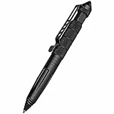Tactical Pen,Saijer Taktischer Kugelschreiber Stift Tactical für die Selbstverteidigung Multifunktional Glasbrecher Stift Schwarz für Tactical Defense