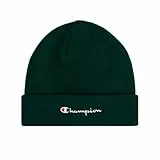Champion Unisex Lifestyle Caps (806064) -Recycled Acrylic Knitted Yarn Embroidered Script Logo Beanie-Mütze, Grün (GS502), One Size