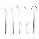 OasiSmile Ersatzdüsen für L8 Munddusche, 5er-Pack Ersatzaufsätze, Kompatible Jet Tips, 360° Drehbar, Einfach zu Wechseln, Geeignet für die Tägliche Mundpflege