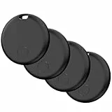 Air Tag Schlüsselfinder, Air Tracker Tag Kompatibel mit Apple Wo ist? APP (Nur iOS), Koffer Tracker für Taschen/Gepäck/Key, Batterielebensdauer EIN Jahr, IP67 wasserdicht (4er Pack)