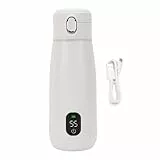 Greensen Tragbarer Elektrischer Wasserkocher, 350ml USB Reisekocher mit Wärmeisolierung und Temperaturhaltefunktion, für Camping, Wandern, Büro und Zuhause