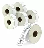 BETCKEY - 6 Rollen 11352 Selbstklebende Etiketten Kompatibel mit DYMO S0722520, 25mm x 54mm, 3000 Adressetiketten für LabelWriter 450, 4XL NICHT passend 550 oder 5XL