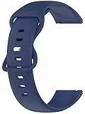 Alienwork Uhrenarmband Silikon-Armband Marineblau Federsteg mit Schnellverschluss Silikon Leicht Weich Wasserdicht