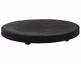 Ondis24 Pflanzenroller bis 150 kg Blumenroller mit unsichtbaren Rollen Möbelroller Kübelroller Pierre (⌀ 40cm, Anthrazit)
