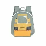 LÄSSIG Kleiner Kinderrucksack für Kita Kindertasche Krippenrucksack mit Brustgurt, 20 x 9.5 x 24 cm, 3,5 L/Tiny Backpack Excavator