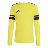 adidas Herren SQUADRA25 Jersey Long Sleeve, Team Yellow/Black, L