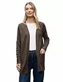 Street One Damen 2515344 Offener Cosy Cardigan, Dark Nomad Brown Mel, 42
