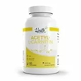 Health+ Acetyl-L-Carnitin - 120 Kapseln hochdosiert mit 1000 mg pro Kapsel, Carnitin-Komplex, Made in Germany