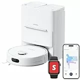 SwitchBot S20 Saugroboter Roboter -10.000 Pa Starke Saugleistung, AI Hindernisvermeidung, Automatische Wischreinigung und Trocknung, Nachfüll und Abwassersystem Kompatibel mit Matter und Apple Home