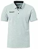 Kempa FanSport24 Kempa Prime Polo-Shirt, grau/schwarz Größe M