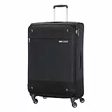 Samsonite Base Boost - Weichgepäck Koffer 78 cm Groß, Trolley Koffer mit 4 Rollen, TSA-Schloss, Leicht & Erweiterbar, 105 L, Schwarz (Black)