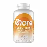 MORE Curcumore, 180 g - 210 Kurkuma Kapseln mit Curcuminoiden, Sulforaphan und Piperin, mit Biotin, vegan (Design kann variieren)