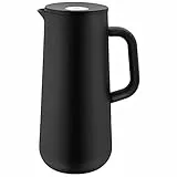 WMF Impulse Thermoskanne 1l, Isolierkanne für Kaffee oder Tee, Druckverschluss, Kaffee Thermoskanne hält Getränke 24h kalt & warm, schwarz