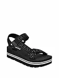 GUESS Avin Keilsandalen für Damen, Schwarz, 38 EU