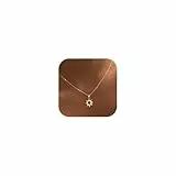 Tewiky Kette Sonne Damen - 14K Gold Vergoldet Halskette mit Sun Anhänger Kette mit für Frauen Mädchen Wasserfeste Mädchen Geschenke