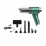 Genius Invictus One Quick Akku Handstaubsauger 13 TLG. Kabellos 3 in 1, Mini Autostaubsauger Staubsauger Beutellos mit Multifunktion für Auto Küche Tastatur Tierhaare, Vakuumpumpe Gebläse