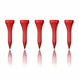 Zivisk Golf Tees Bambus - 100 Stück 38mm Holz Tees (Rot)