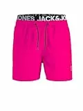JACK & JONES Herren JPSTARUBA JJSWIMSHORTS AKM DB WB, Rosa, M