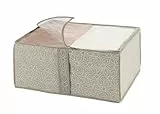 WENKO Aufbewahrungs-Soft-Box Balance M - Aufbewahrungsbox mit Sichtfenster, Polypropylen, 55 x 20 x 40 cm, Taupe