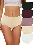 Unterhosen Damen Unterwäsche Frauen Set 5per Pack, Seamless Slips Mehrpack Bikini Bauchweg Damen-Unterhosen Atmungsaktiv Stretch Panties & Hipsters, Underwear Women Hohe Taille Unsichtbare Damenslip