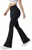 SMILODOX Schlaghose Leggings Damen Loreen, Flared Seamless Sportleggings, Slim Fit Booty Yogahose, Sporthose Blickdicht, Elastische Fitnessleggings für Workout, Gym, Yoga & Alltag