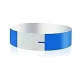 Vicloon Einlassbänder, 100 Stück Event Armbänder, Partybänder, Wasserdicht, Armbänder 19 x 255mm, Eintrittsbänder zur Kontrolle und Sicherheit bei Veranstaltungen und Events, für Partys(Blau)