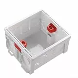 AIKEOU 86 mm Unterputzdose für Innenmontage, verstecktes Design, Weiß/Blau/Rot (Weiß)